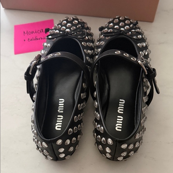 Miu Miu Rhinestone Ballerinas - Picture 7 of 13